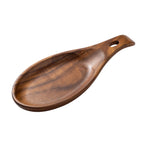 Rosewood Spoon Rest Holder Kitchen Organizer