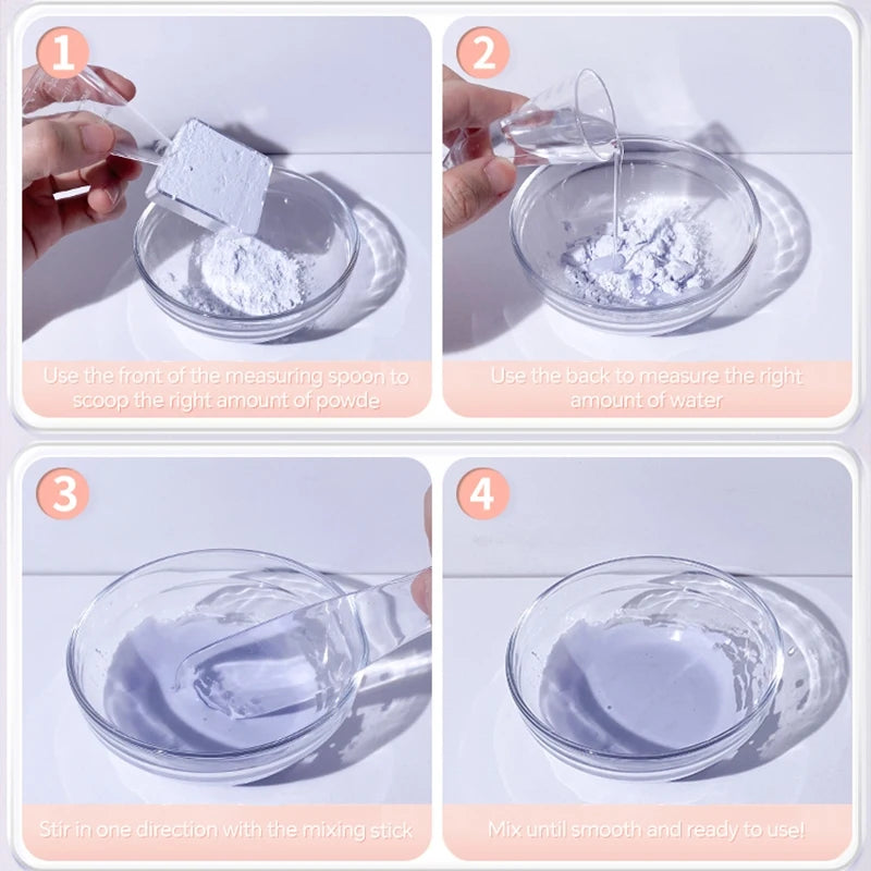 Face Mask Mixing Bowl Spoon Brush DIY Skin Care Applicator Set