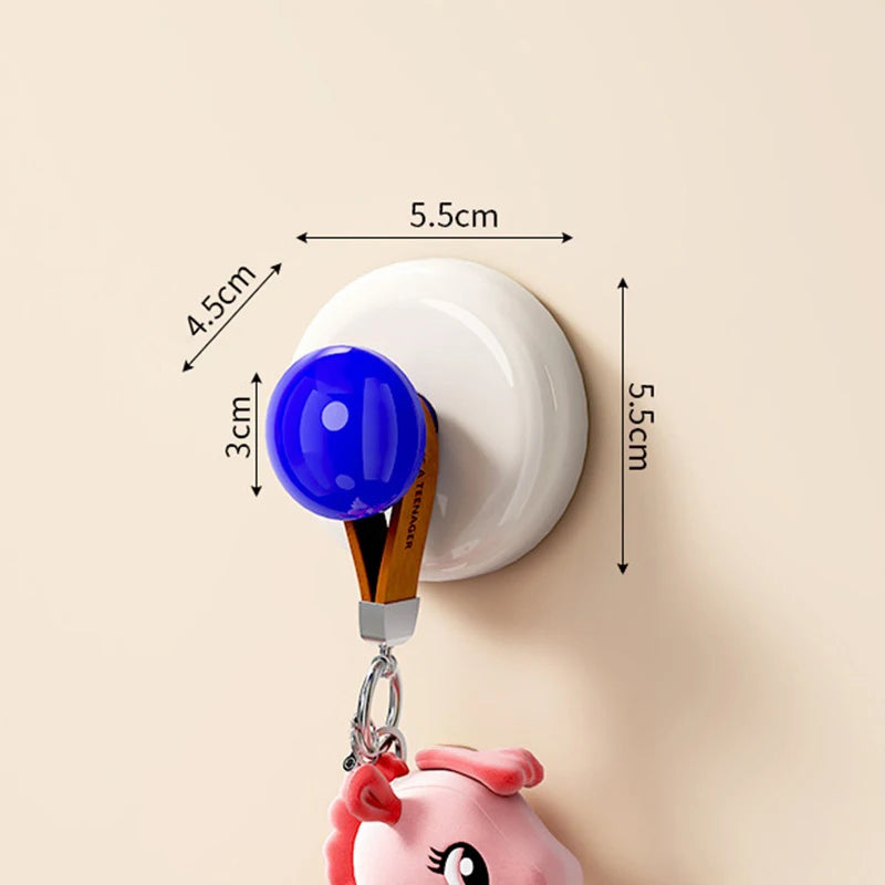 Adhesive Wall Hook Durable No-Drill Coat & Bathroom Storage Hook
