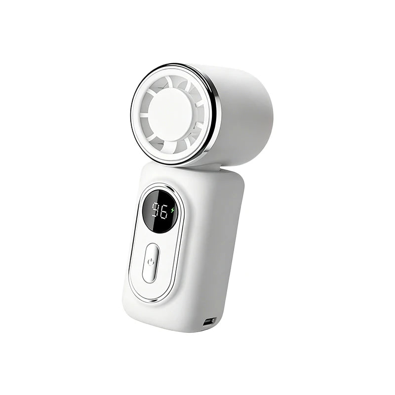 Portable Ice Cooling Fan UK 3000mAh 5-Speed USB Rechargeable
