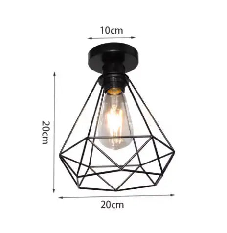 Crystal Restaurant Chandelier Single Head Ceiling Lamp