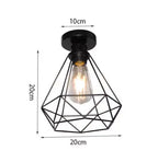Crystal Restaurant Chandelier Single Head Ceiling Lamp