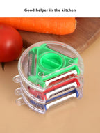 3 in 1 Fruit & Vegetable Peeler – Stainless Steel Multifunction Kitchen Tool