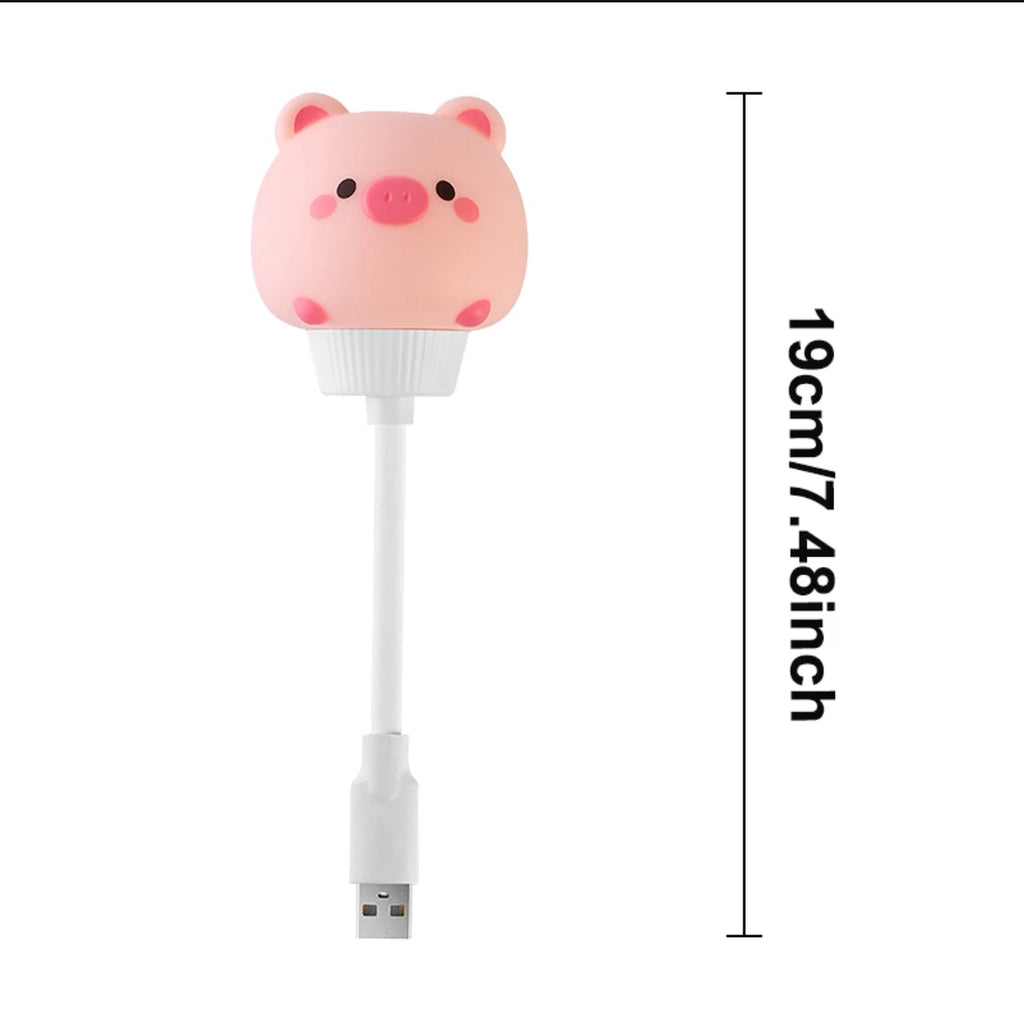 Cute Cartoon USB Night Light for Kids Bedroom Décor