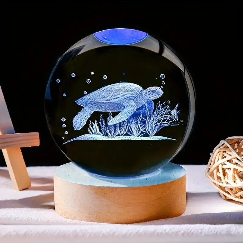 Deep Sea Turtle Crystal Ball Night Light LED Lamp Secondary image
