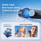 Portable Ice Cooling Fan UK 3000mAh 5-Speed USB Rechargeable