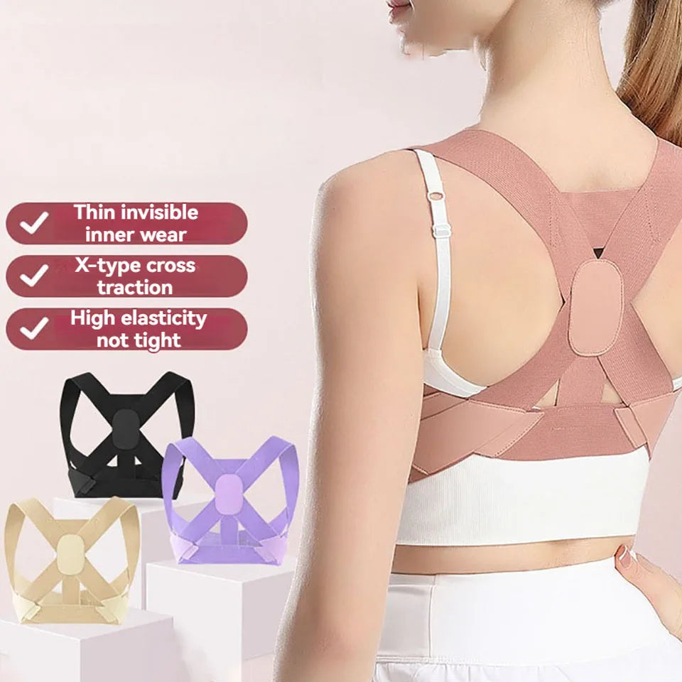 Posture Corrector Back Brace Lumbar Support Belt Men Women Secondary image