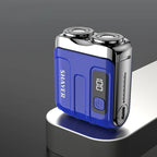 Mini Electric Shaver Cordless Dual Blade USB Recharge Beard Trimmer Tool