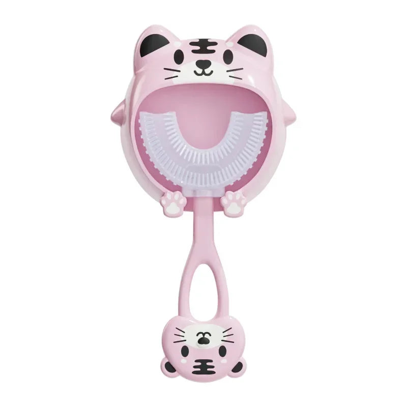 360° U Shape Baby Toothbrush Soft Silicone Kids Teeth Brush