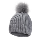 Big Pompom Baby Winter Hat Cute Knitted Beanie for Newborns