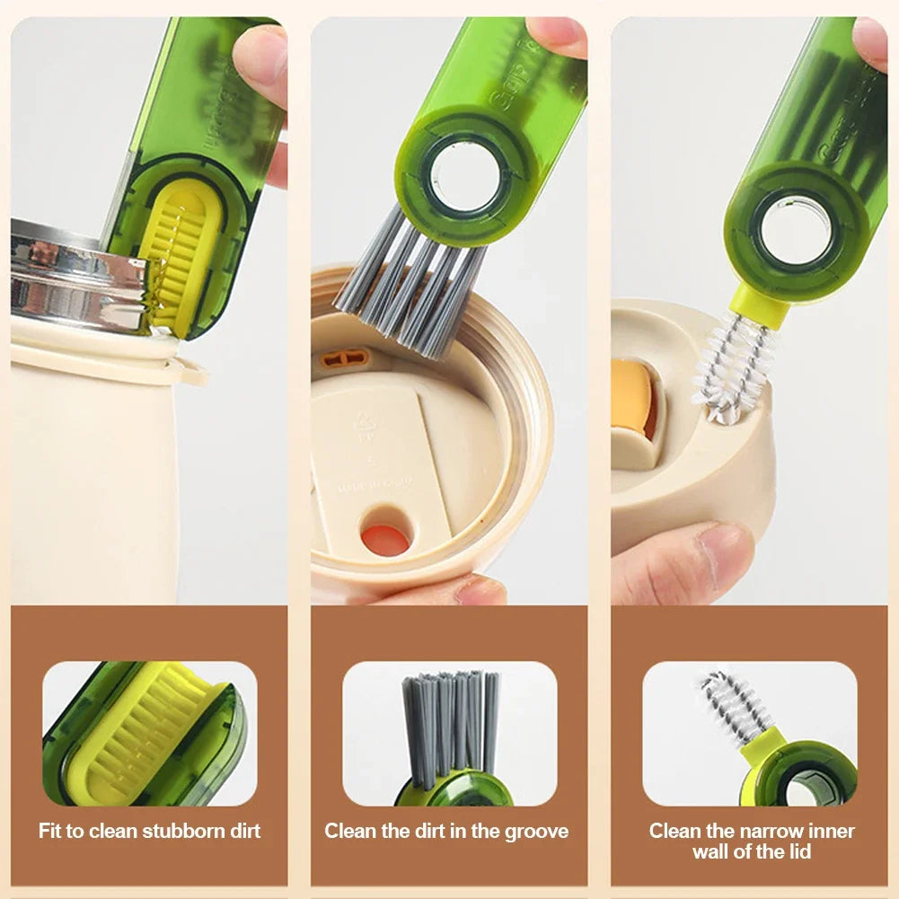 3-in-1 Cup Cleaning Brush Bottle & Gap Cleaner