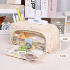 Large Capacity Pencil Case Stationery & Cosmetics Storage Bag