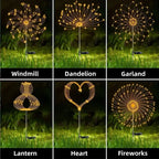 Solar Firework Dandelion Lights for Garden & Lawn Decor