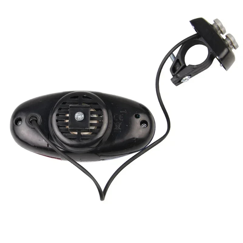 Bicycle Police Siren Horn 6 LED Strobe Light Bike Safety Bell