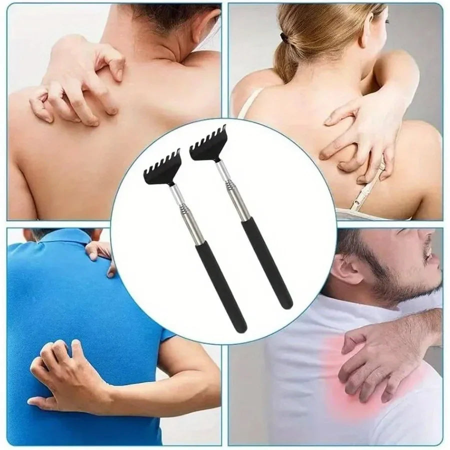 Extendable Metal Back Scratcher Portable Telescoping Hand Massager Gift