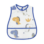 Cartoon EVA Waterproof Baby Bib with Pocket Feeding Apron