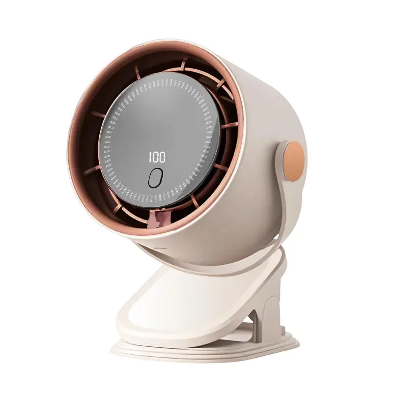 Wireless Rechargeable Fan UK 100-Speed Turbo Fan with Display
