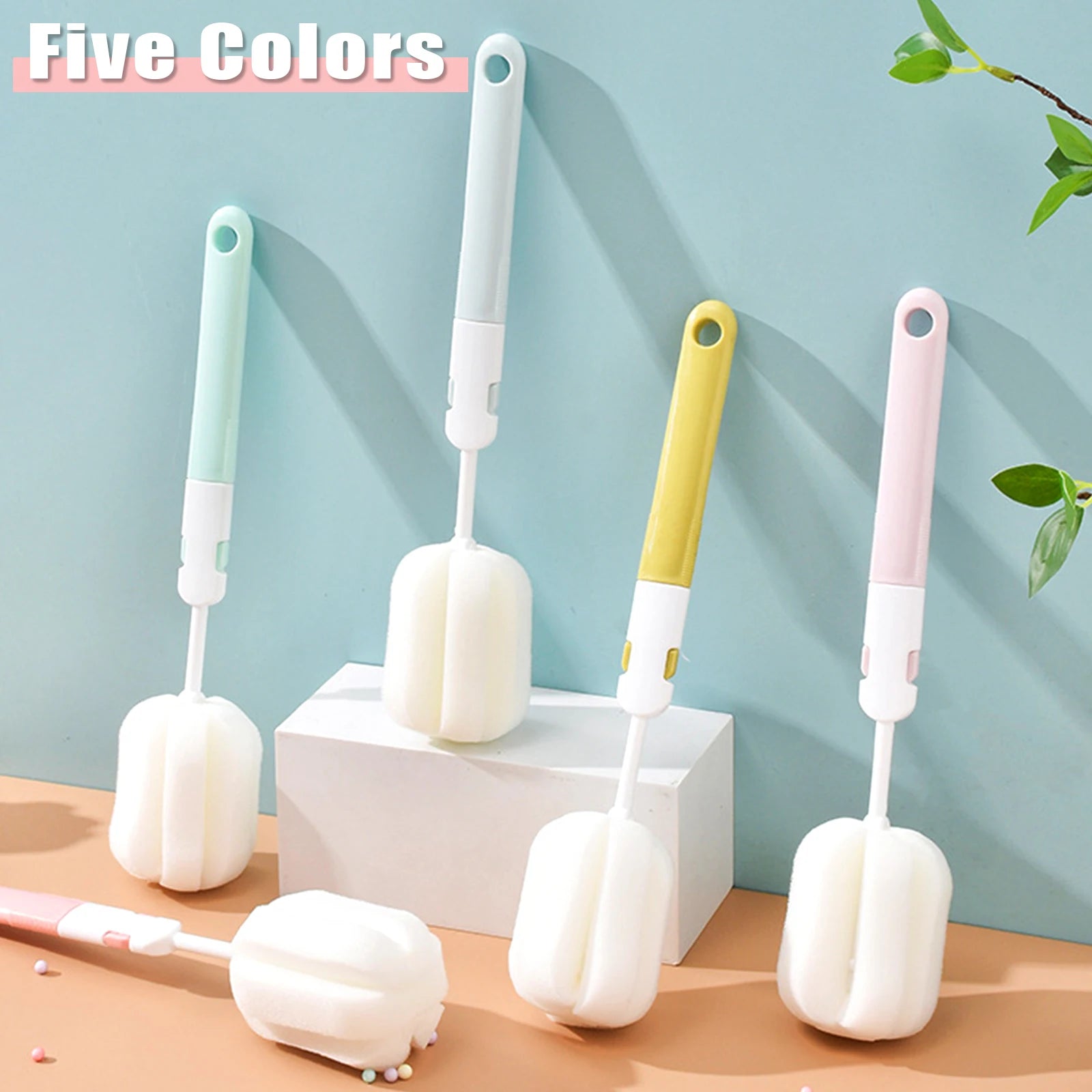 Sponge Bottle Brush Long Handle Cup Cleaner Main image