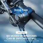 WEST BIKING USB Rechargeable Electric Bike Bell Safety Warning Horn