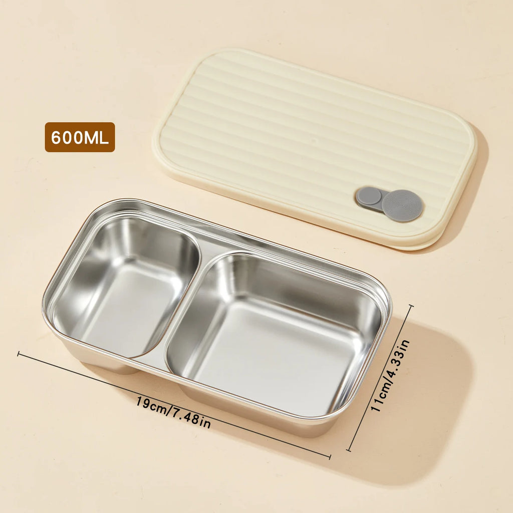 WORTHBUY 304 Stainless Steel Lunch Box Leakproof Stackable Food Container