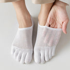Men’s Toe Socks Breathable Anti Sweat Casual Finger Socks 3 Pairs