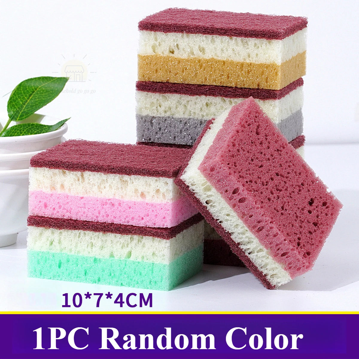 Magic Cleaning Sponge Double-Sided Kitchen Scrubber
