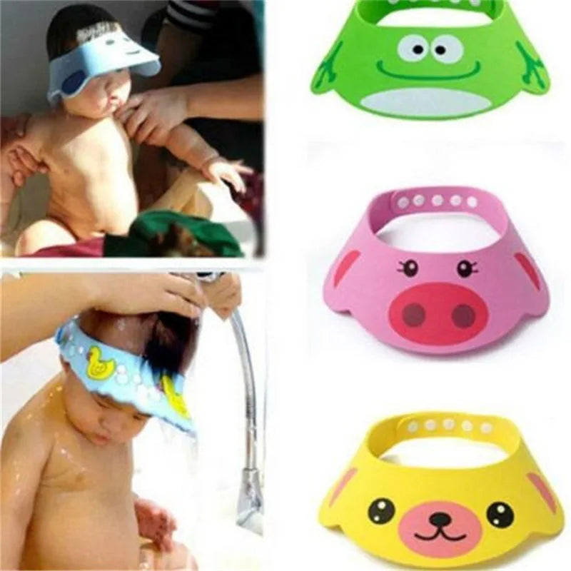 Adjustable Baby Shampoo Cap Waterproof Bath Hat