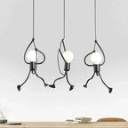 Modern Iron Man Pendant Light for Home & Café Décor