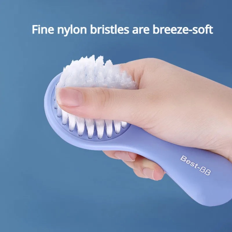 Baby Comb & Brush Set Soft Bristle Hair Brush for Newborns
