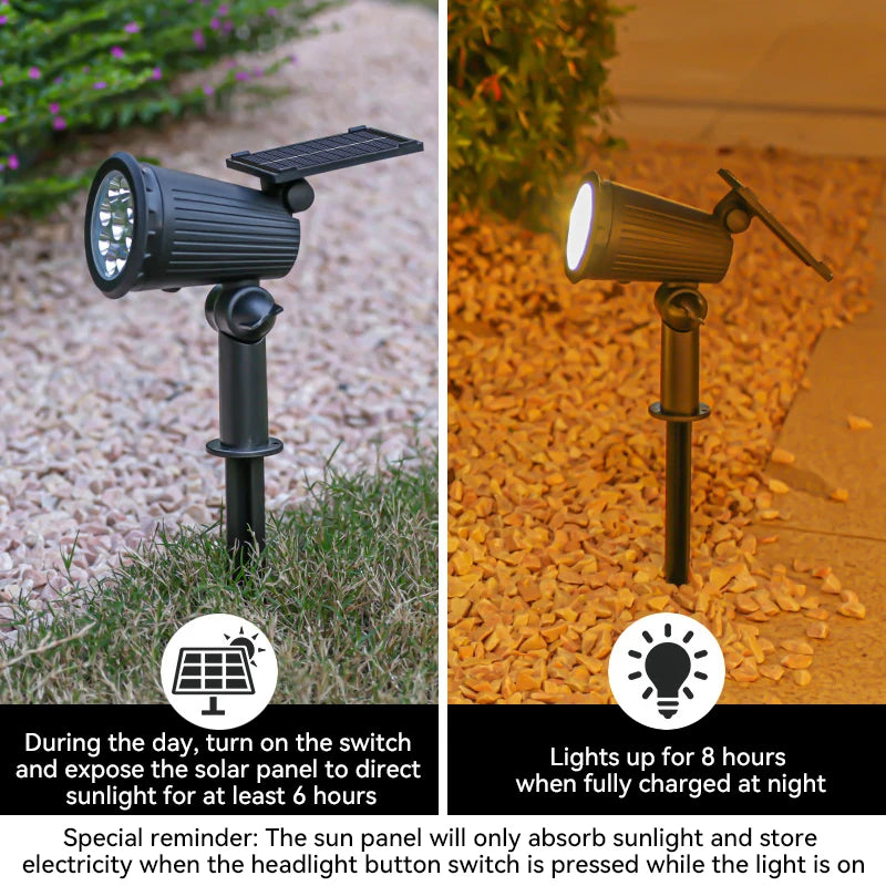 9 LED Solar Spotlight Waterproof Garden Light