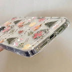 Christmas Clear Case for iPhone 16 15 14 13 12 11 Pro Max