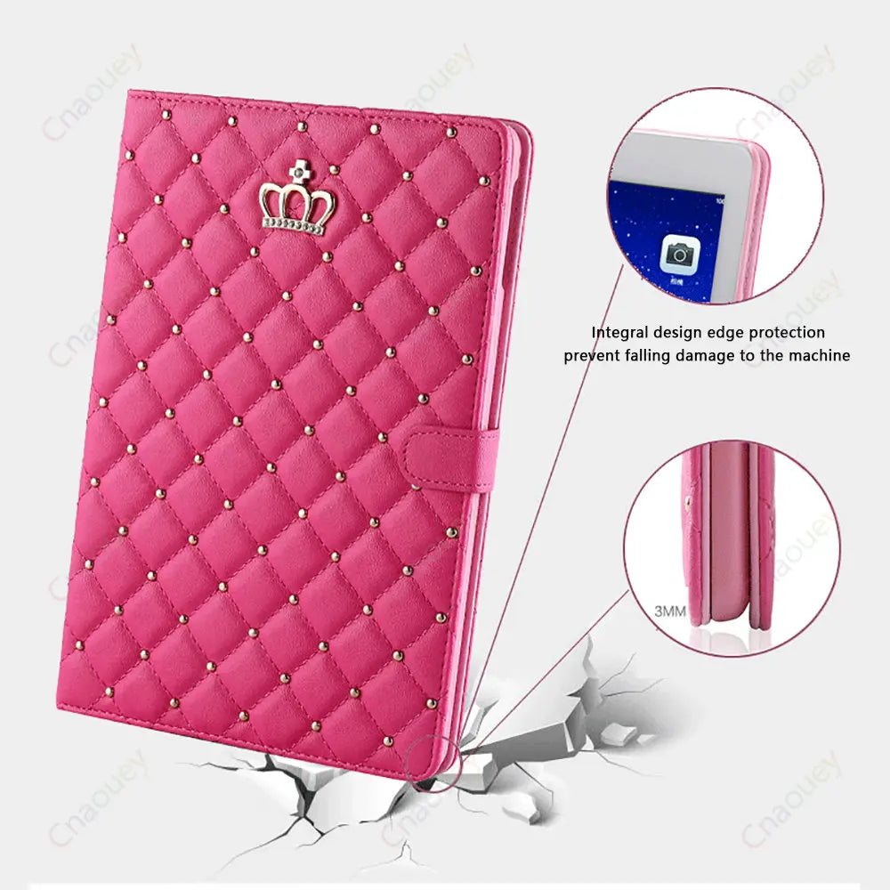 Lambskin Smart Stand Case For iPad 10th 9th Air 5 4 Pro 11 A16