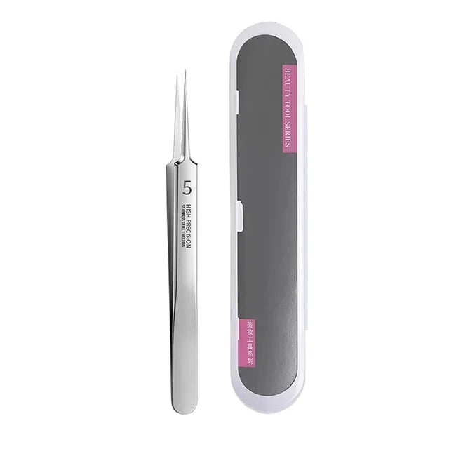 German Ultra-Fine No.5 Blackhead Remover Tweezers Acne Clip Tool Salon
