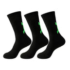Men Cushioned Basketball Socks Long Breathable Badminton Sports Crew
