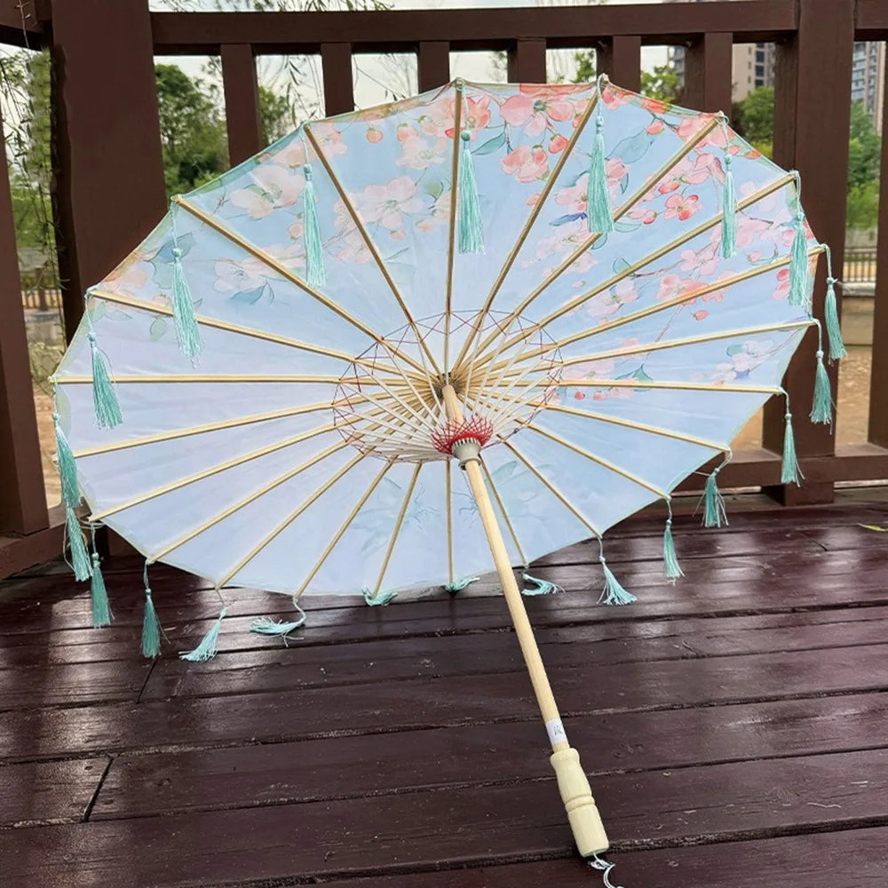 Buy 70cm Chinese Silk Tassel Umbrella