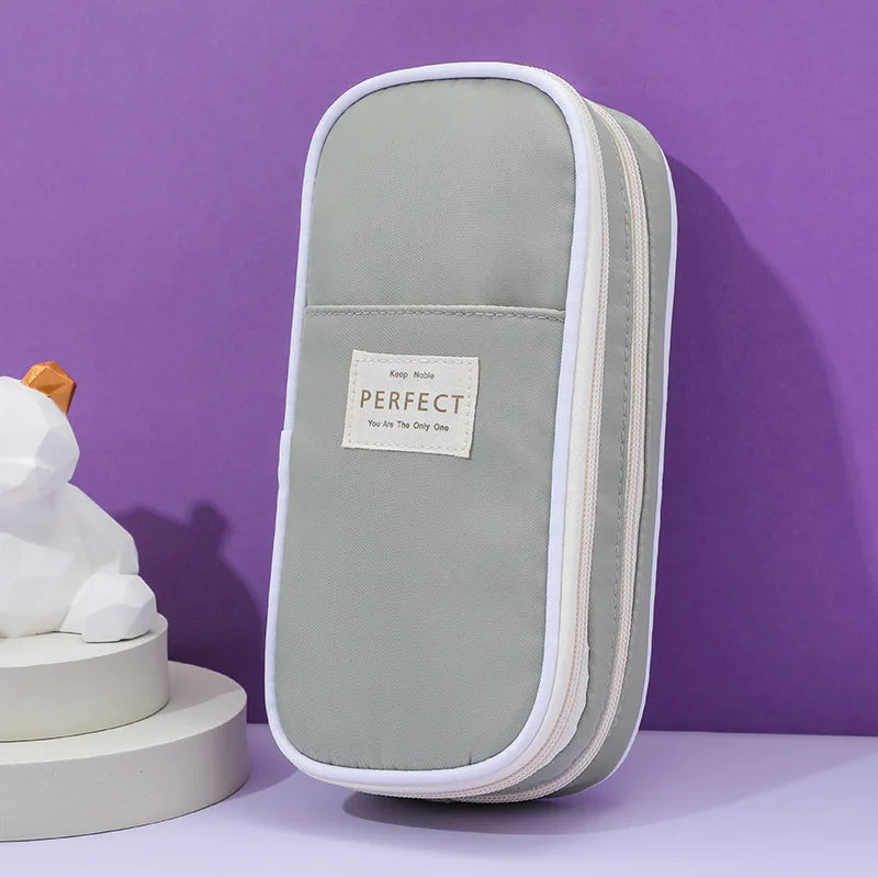 Multi-Layer Pencil Case Large Capacity Macaron Stationery Box
