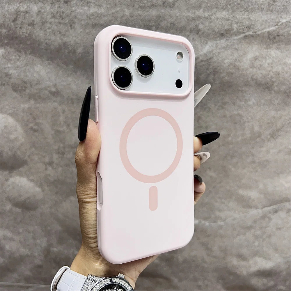 Premium Silicone MagSafe Case for iPhone 11 12 13 14 15 16 17 Pro Max