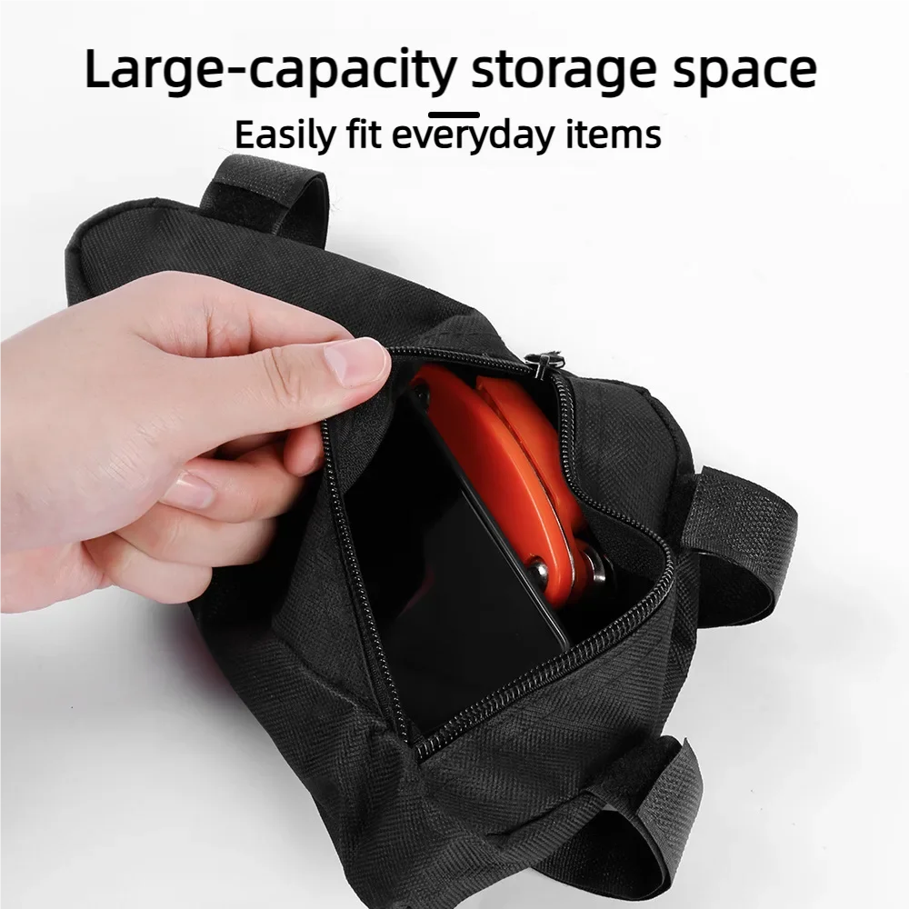 Waterproof Bicycle Triangle Frame Bag Front Tube Storage Pouch Secondary image