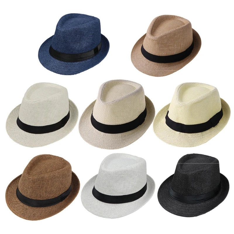 Kids Straw Sun Hat UK Boys & Girls Summer Vacation Hat Main image