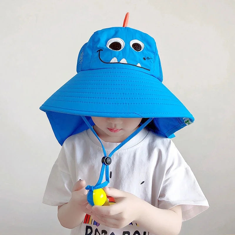 Kids UV Protection Sun Hat UK Large Brim Fisherman Beach Ha