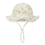 Floral Baby Bucket Hat UK Adjustable Infant Sun Cap