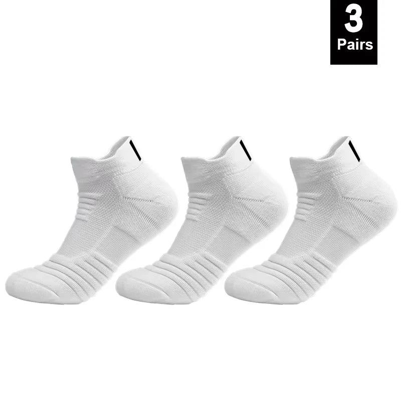 Anti-Slip Football Socks Men Breathable Cotton Soccer Socks 3 Pairs