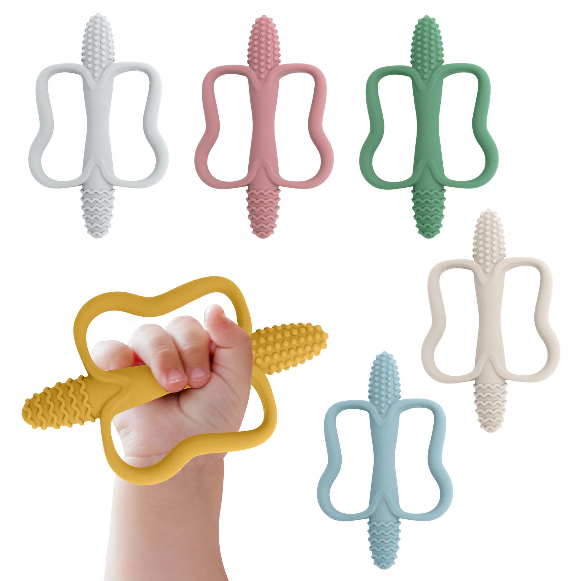 Baby Silicone Teether with Easy-Grip Handles BPA Free Main image