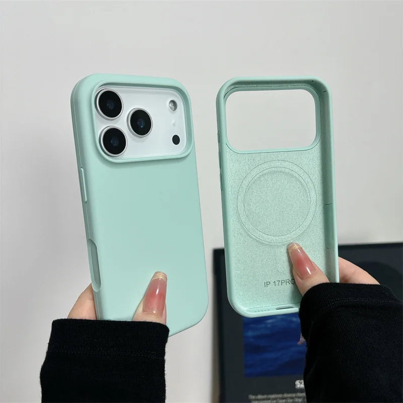 MagSafe Liquid Silicone Case for iPhone 17 16 15 14 13 Pro Max