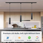 Modern LED Track Pendant Light for Kitchen & Living Room