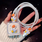 Cute Tulip Fast Charger Protector for iPhone 18W-20W