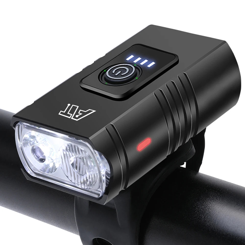 LED Bicycle Front Light Type-C Rechargeable Headlight