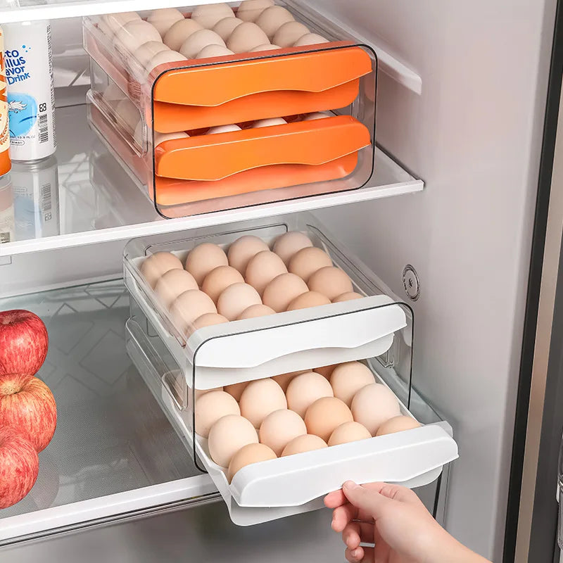 Automatic Rolling Egg Dispenser Fridge Holder