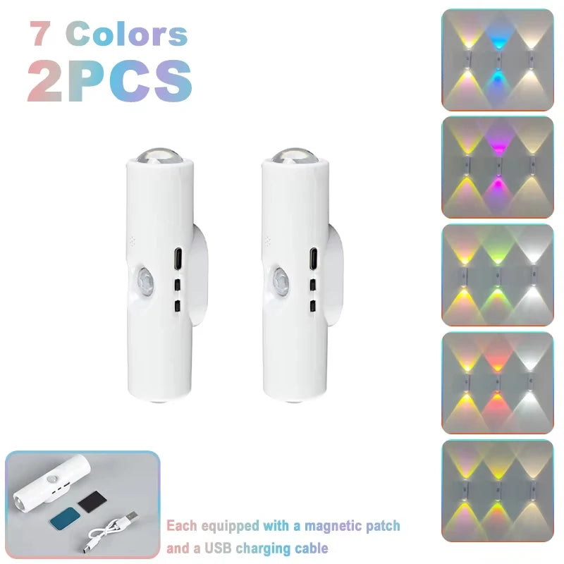 RGB Motion Sensor LED Night Light for Hallway, Cabinet & Stairs
