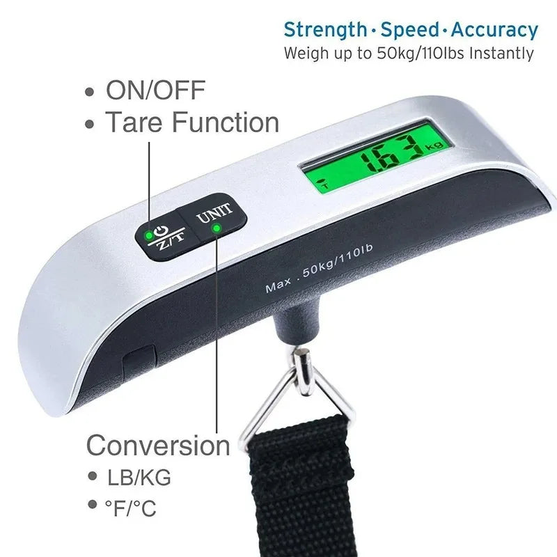 50KG Digital Hanging Scale Luggage Travel Scale
